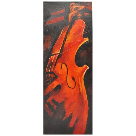 Πίνακας σε καμβά Κοντραμπάσο μαύρο-καφέ 45x4x120εκ Pol 5125114