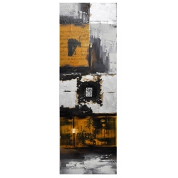 Πίνακας σε καμβά   Παρτιτούρα   λευκό/χρυσό 40x120εκ 75989