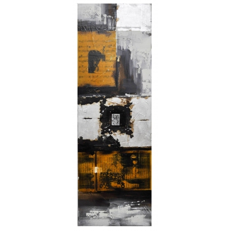 Πίνακας σε καμβά   Παρτιτούρα   λευκό/χρυσό 40x120εκ 75989