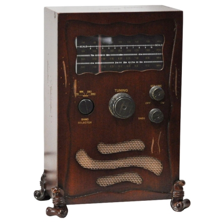 Ραδιόφωνο αναλογικό ξύλινο καρυδί 23x15x31εκ Pol 592406