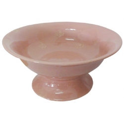 Κουπ με πόδι κεραμικό σάπιο μήλο/χρυσό 29εκ Marhome 15-00-17460-3