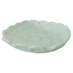 Πιατέλα κεραμική βεραμάν/χρυσό 29εκ Marhome 15-00-17466-1