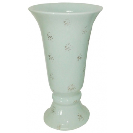 Βάζο κεραμικό βεραμάν/χρυσό 34εκ Marhome 15-00-17468-1