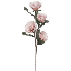Κλαδί διακοσμητικό Τριαντάφυλλα σομόν 86εκ Marhome 6117-3
