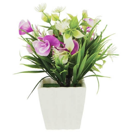 Φυτό διακοσμητικό σε γλάστρα μωβ 18x21εκ Marhome 21703-1