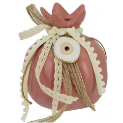 Ρόδι κεραμικό Μάτι σάπιο μήλο 11x13εκ Marhome 14405-1