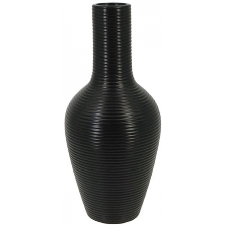 Βάζο κεραμικό μαύρο 14x31εκ Marhome 22511-35