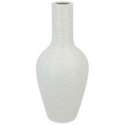 Βάζο κεραμικό λευκό 14x31εκ Marhome 22510-35