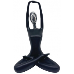 Φιγούρα διακοσμητική πολυρεσίνης Γιόγκα μαύρο-ασημί 14x11x23εκ Marhome 15-50018