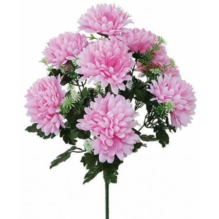 Μπουκέτο διακοσμητικό Χρυσάνθεμο ροζ 20x46εκ Marhome 16-1052-2