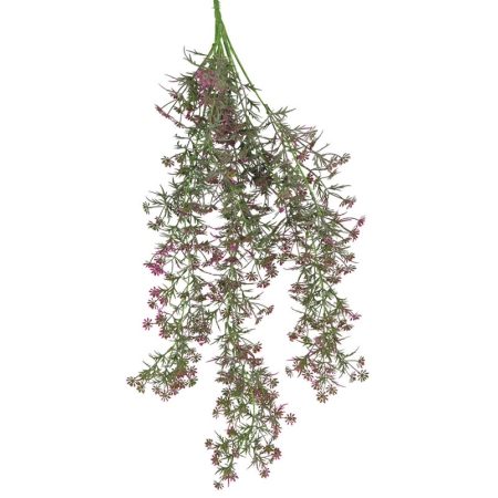 Ρίζα κρεμαστή διακοσμητική Ανθάκια μωβ 75εκ Marhome 27422-4