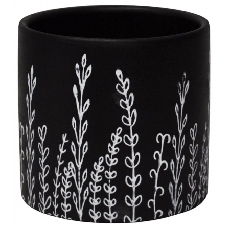 Κασπώ κεραμικό μαύρο 11.5x11εκ Marhome 24610