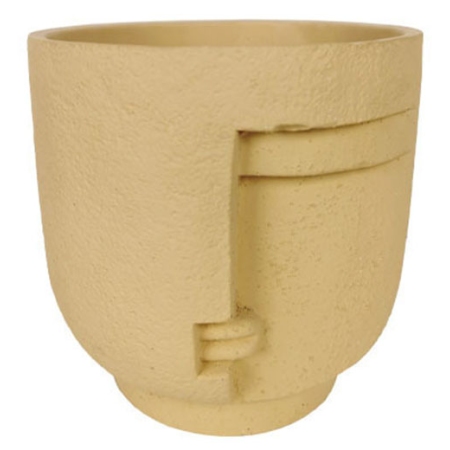 Κασπώ τσιμεντένιο Πρόσωπο κίτρινο 16x16εκ Marhome 06-20295