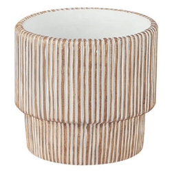 Κασπώ τσιμεντένιο μπεζ-λευκό 18x16.5εκ Marhome 06-20260