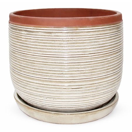 Κασπώ πήλινο μπεζ 35.5x30.5εκ Marhome 06-99062L