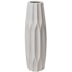 Βάζο κεραμικό λευκό 9x33εκ Newest 13958