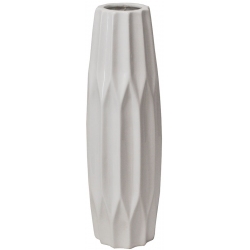Βάζο κεραμικό λευκό 13x45εκ Newest 18958