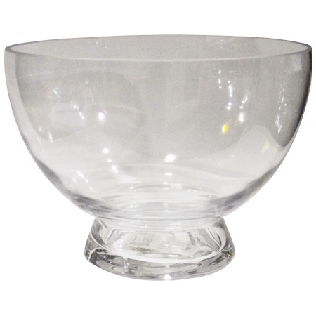 Κουπ με πόδι γυάλινο διάφανο 23x17εκ Pol 49779