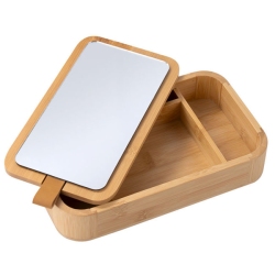 Μπιζουτιέρα ξύλινη Bamboo essentials natural 23x13.5x4εκ Estia 02-35327