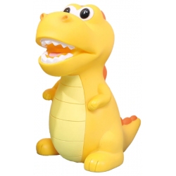 Κουμπαράς πλαστικός Δεινόσαυρος κίτρινος 14x17x21.5εκ Δωρόσημο 14179