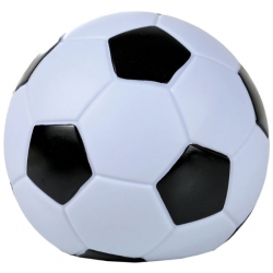 Κουμπαράς πλαστικός Μπάλα ποδοσφαίρου μαύρο-λευκό 15x14εκ Δωρόσημο 14860
