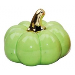 Κολοκύθα διακοσμητική κεραμική πράσινη 11x8.5εκ Δωρόσημο 16868