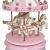 Καρουζέλ μουσικό διακοσμητικό πλαστικό-ξύλινο ροζ 10.5x17εκ Δωρόσημο 11616