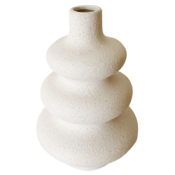 Βάζο κεραμικό λευκό 14x22εκ Δωρόσημο 17946