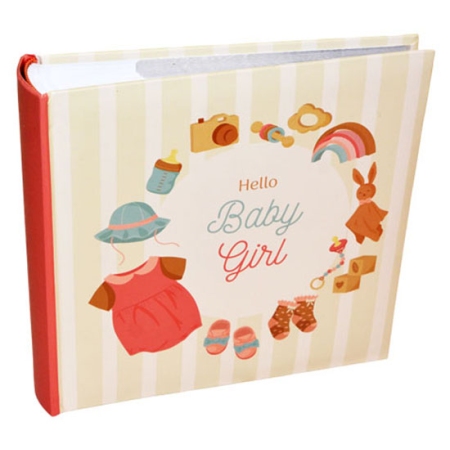 Άλμπουμ φωτογραφιών Baby girl 10x15εκ 200 θέσεις Δωρόσημο 18048