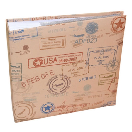 Άλμπουμ φωτογραφιών Vintage travel μπεζ 10x15εκ 200 θέσεις Δωρόσημο 18047