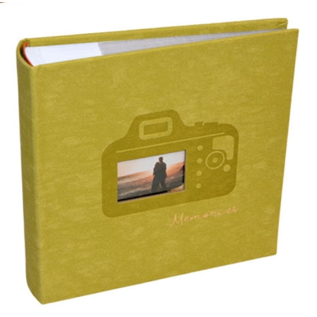 Άλμπουμ φωτογραφιών λαδί 10x15εκ 200 θέσεις Δωρόσημο 18051