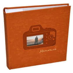 Άλμπουμ φωτογραφιών τερακότα 10x15εκ 200 θέσεις Δωρόσημο 18051