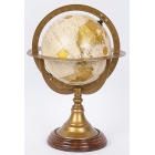 Υδρόγειος ξύλινη-μεταλλική καφέ-μπεζ 22x22x33εκ Estheti 752-19017