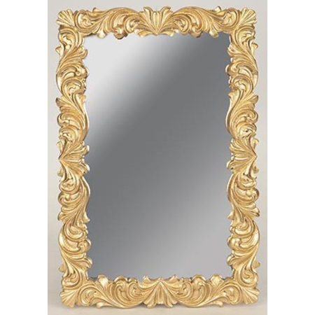 Καθρέπτης τοίχου πολυρεσίνης χρυσός 21x1.7x31εκ Estheti 751-12011