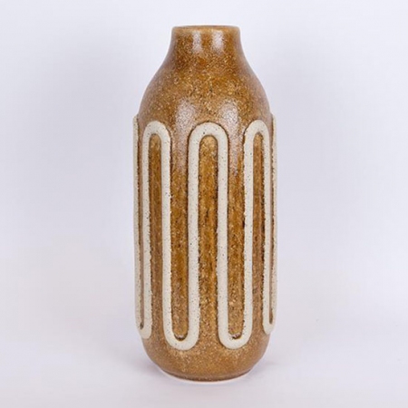 Βάζο κεραμικό καφέ-μπεζ 17x39εκ Estheti 752-20335