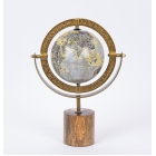 Υδρόγειος μεταλλική καφέ-πράσινο 21x12x30εκ Estheti 752-19016