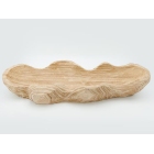 Πιατέλα διακοσμητική ξύλινη natural 56x24x8εκ Estheti 819-00397