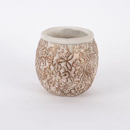 Κασπώ τσιμεντένιο καφέ-λευκό 16.5x17.5εκ Estheti 752-18080