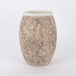 Πυθάρι τσιμεντένιο καφέ-λευκό 20x28.5εκ Estheti 752-18078