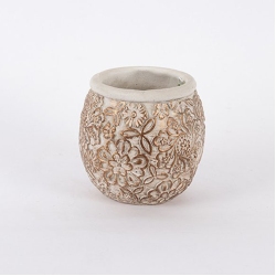 Κασπώ τσιμεντένιο καφέ-λευκό 14x14εκ Estheti 752-18081