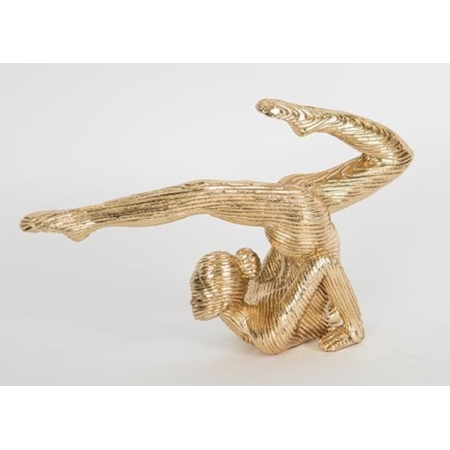 Φιγούρα διακοσμητική πολυεστερική Γιόγκα χρυσό 25x7x15εκ Estheti 752-27072