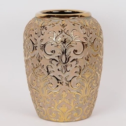 Βάζο κεραμικό χρυσό 23x31.5εκ Estheti 819-00137