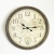 Ρολόι τοίχου πλαστικό αντικέ χρυσό-μπεζ 50.4εκ Estheti 753-12020