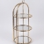 Πιατέλα 2όροφη μεταλλική χρυσή 24x22.5x51εκ Estheti 754-11026