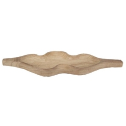 Πιατέλα διακοσμητική ξύλινη natural 64x23x5.5εκ Estheti 819-01705