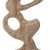 Διακοσμητικό επιτραπέζιο ξύλινο natural 16.5x5x37εκ Estheti 819-01880