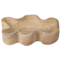 Πιατέλα διακοσμητική ξύλινη natural 33x24x9εκ Estheti 819-01704