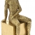 Φιγούρα διακοσμητική πολυρεσίνης Άνδρας χρυσό 11x12x25εκ Iliadis 77764