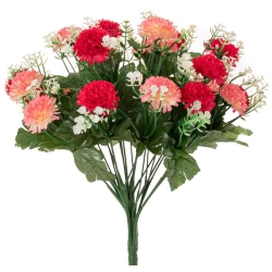 Μπουκέτο διακοσμητικό Χρυσάνθεμο ροζ 22x37εκ iliadis 85539