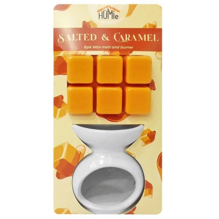 Αρωματιστής κεραμικός με αρωματικό wax melt Salted caramel Homie TS-6PK-SC